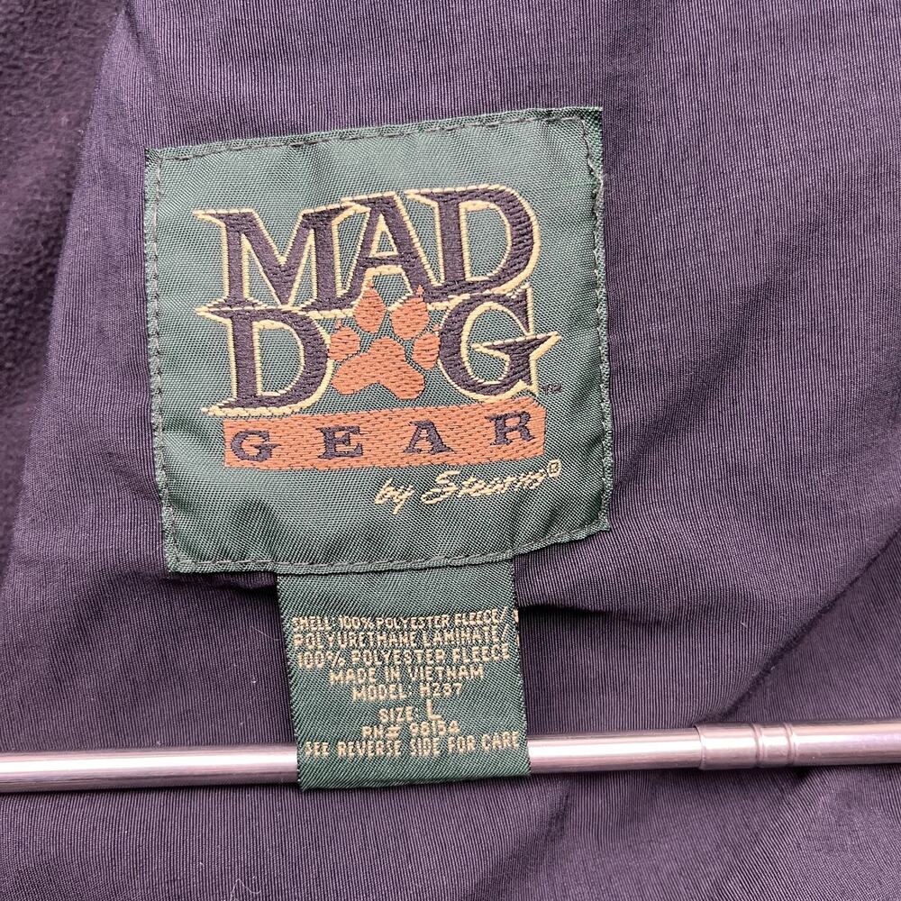 mad dog gear mossy oak jacket camo fleece lined full zip large - Picture 8 of 13